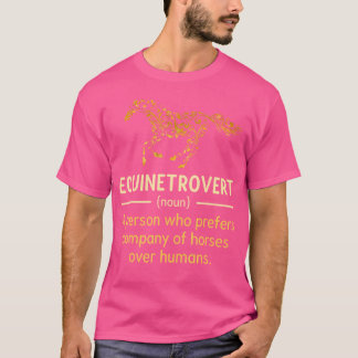 T-shirt Cheval Amusant Humour Cheval Définition Cheval Fil