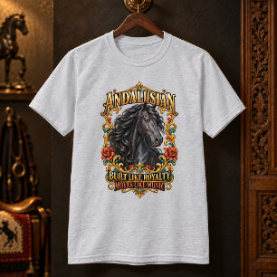 T-shirt Cheval Andalou Conçu Comme La Royauté