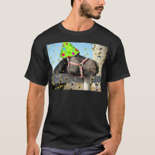 T-shirt Cheval animal de fête