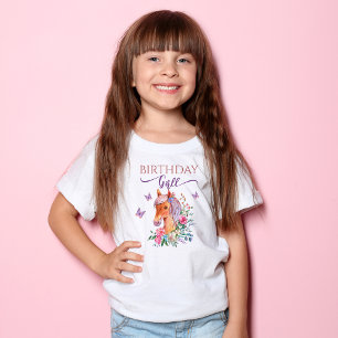 T-shirt Cheval anniversaire personnalisé assorti chemise d