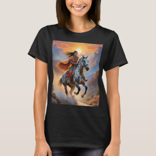 T-shirt Cheval Appaloosa Aquarelle Léopard