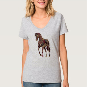 T-shirt Cheval arabe royal orné