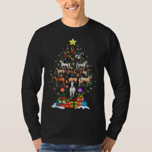 T-shirt Cheval Arbre de Noël pour les enfants