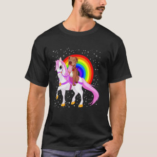 T-shirt Cheval arc-en-ciel Pitbull
