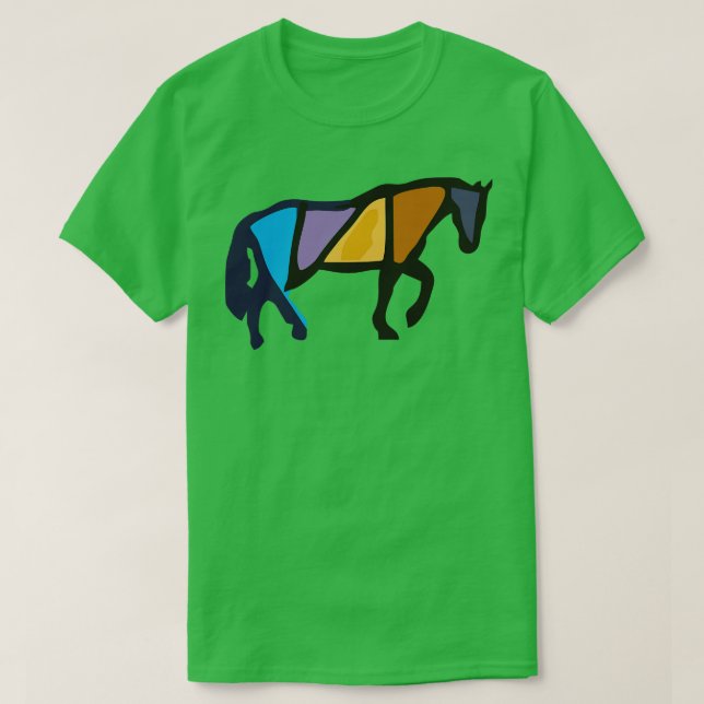 T-shirt cheval artsy Watercolor (Design devant)