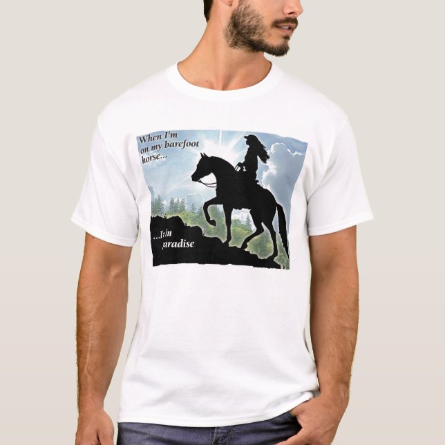 T-shirt Cheval aux pieds nus (Devant)