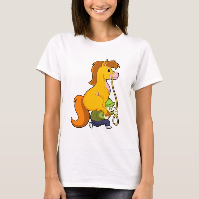 T-shirt Cheval avec Boy.PNG (Devant)