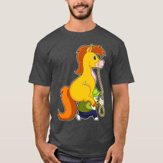 T-shirt Cheval avec garçon
