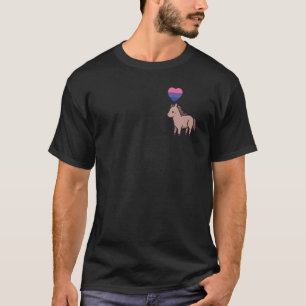 T-shirt Cheval Bisexuel Lgbtq Bi Pride Drapeau Horseback R