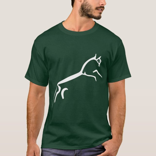 T-shirt Cheval blanc (château d'Uffington) (Devant)