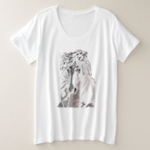 T-shirt Cheval Blanc Plus Taille