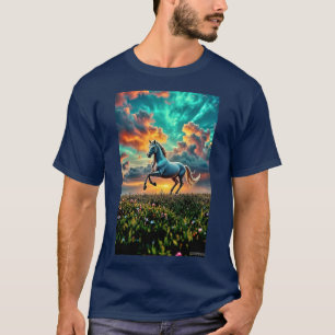 T-shirt Cheval blanc sauvage