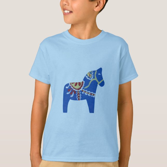 T-shirt Cheval bleu Dala (Devant)