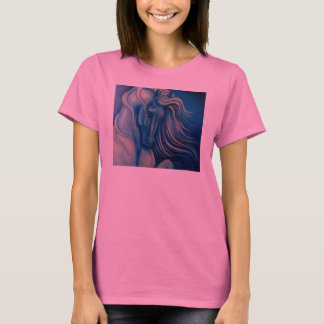 T-shirt Cheval bleu de drame