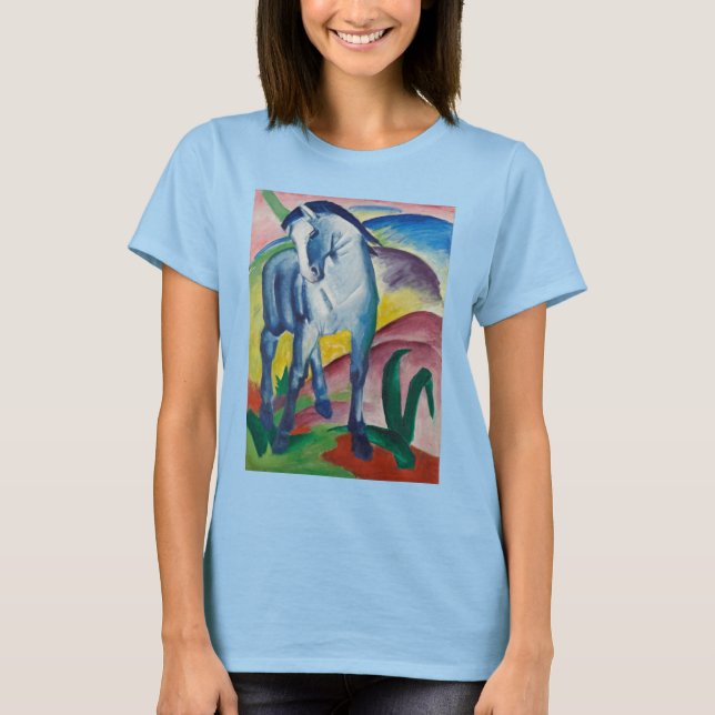 T-shirt Cheval bleu de Franz Marc, Art Vintage (Devant)