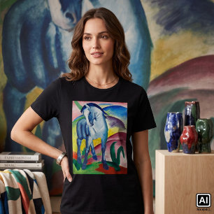 T-shirt Cheval bleu de Franz Marc, Beaux-arts vintage