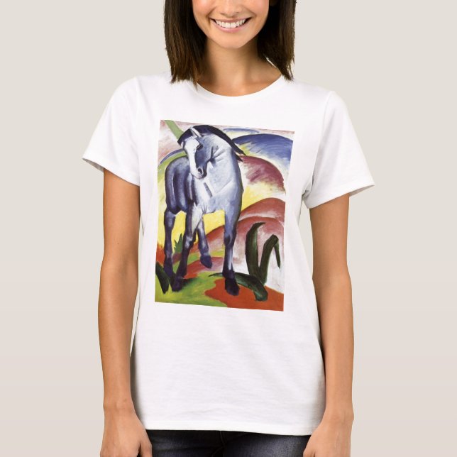 T-shirt Cheval bleu I par Franz Marc (Devant)