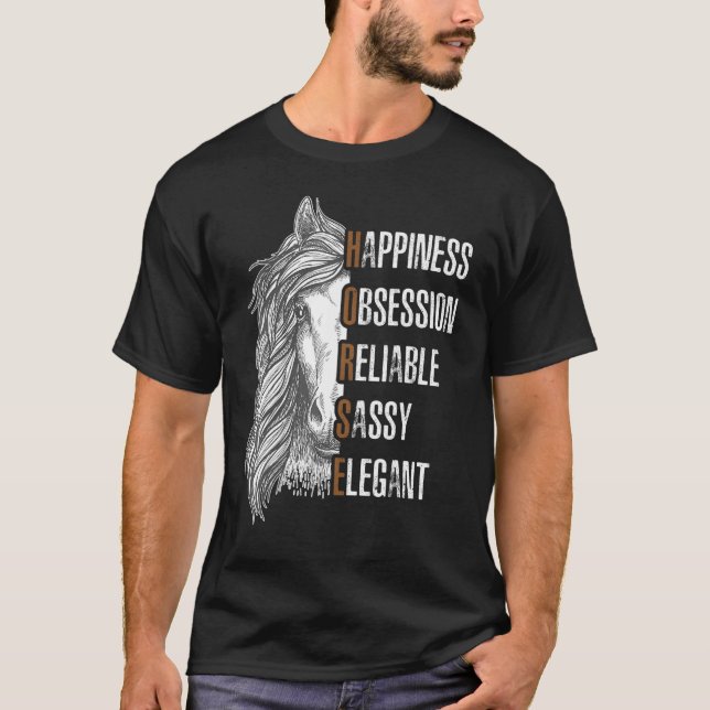 T-shirt Cheval Bonheur Cheval (Devant)