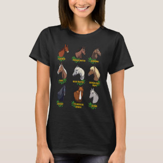 T-shirt Cheval Breeds Équitation équitation équitation pou
