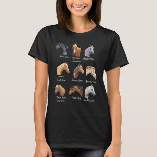 T-shirt Cheval Breeds Équitation équitation équitation pou