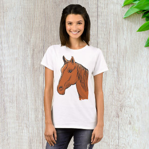 T-shirt Cheval Brown