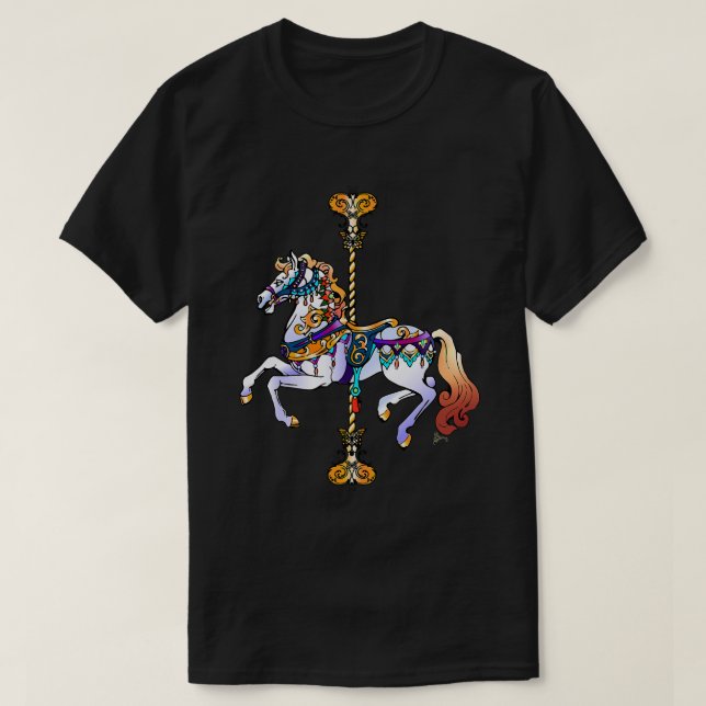 T-shirt Cheval Carrousel Cheval 186 Pony (Design devant)