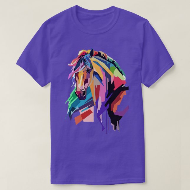 T-shirt Cheval cavalier Équitation Amateurs d'équitation E (Design devant)