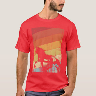 T-shirt cheval cavalier vintage