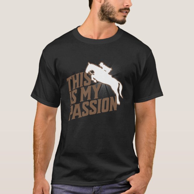 T-shirt Cheval  C'est Ma Passion Équitation (Devant)