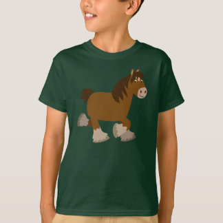 T-Shirt Cheval Cheval Enfants en Cheval Cute Trott