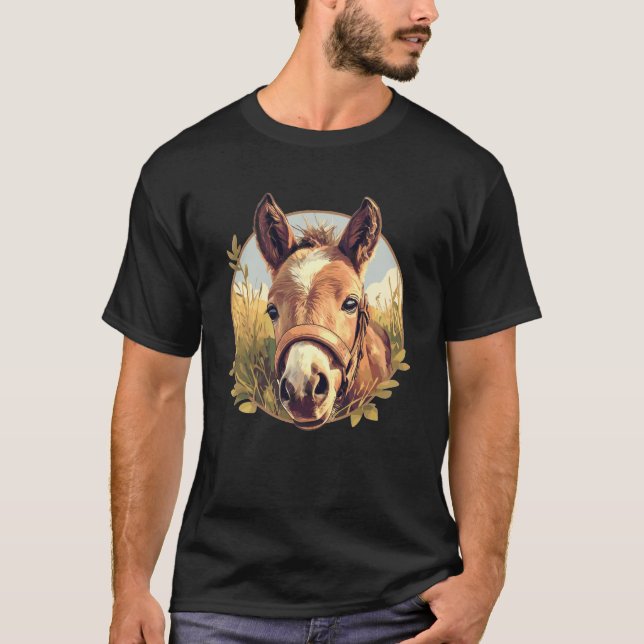 T-shirt Cheval chevaux (Devant)