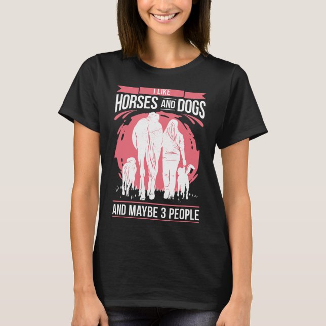 T-shirt Cheval - Chevaux & amp; Chiens - Équitation (Devant)
