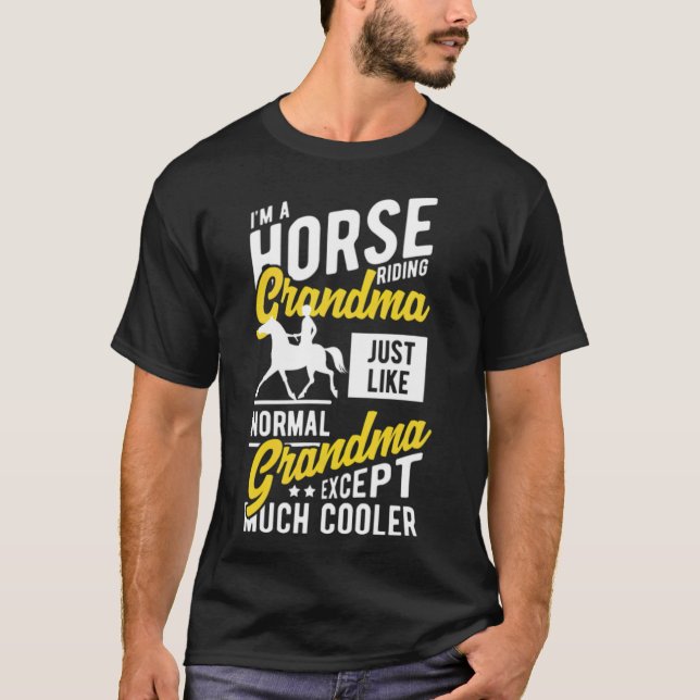 T-shirt Cheval Chevaux drôle Cadeau équitation Don pari ro (Devant)