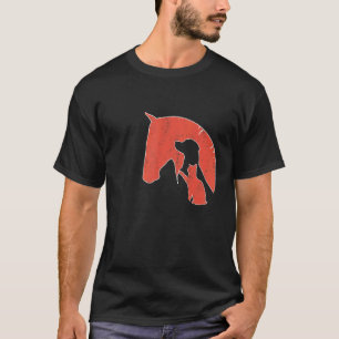 T-shirt Cheval Chien Chat I Silhouette De Chevaux Chiens C