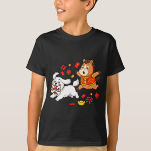 T-shirt Cheval Chinois Havanais Drôle Enfants Hommes Femme