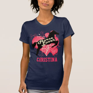 T-shirt Cheval Christina personnalisée par amant