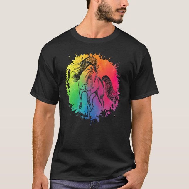 T-shirt Cheval Citation Drôle Chevaux (Devant)
