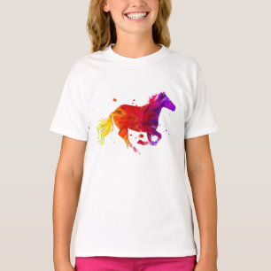 T-shirt Cheval coloré