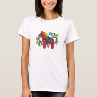 T-shirt Cheval coloré de Dala de Suédois
