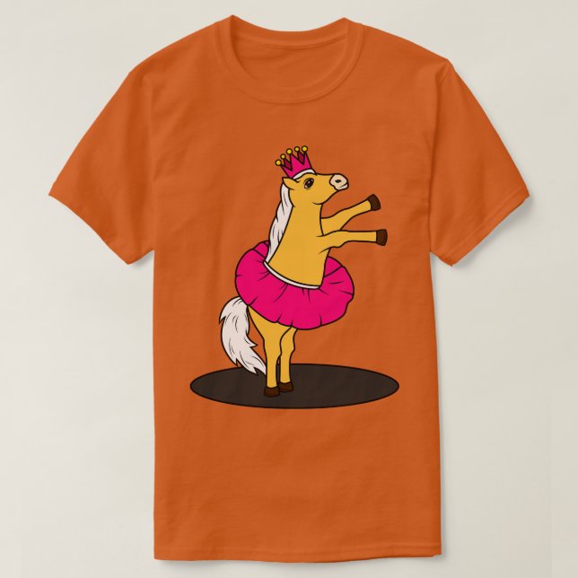 T-shirt Cheval comme Ballerina avec jupe (Design devant)