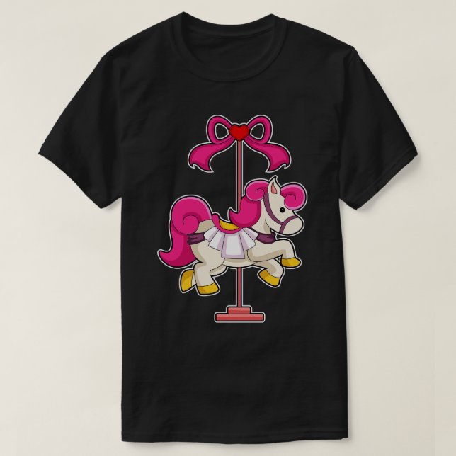 T-shirt Cheval comme cheval de mer (Design devant)
