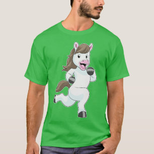 T-shirt Cheval comme coureur à la course