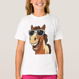 T-shirt Cheval cool avec Shades