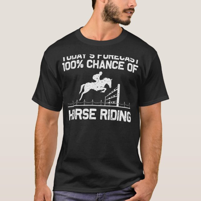 T-shirt Cheval cool Équitation Pour Hommes Femmes Équitati (Devant)