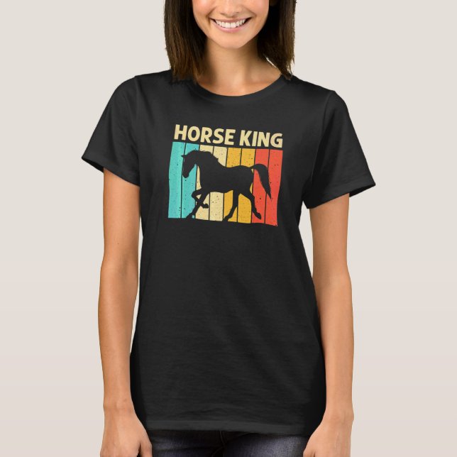 T-shirt Cheval Cool Pour Hommes Papa Équitation Course De  (Devant)