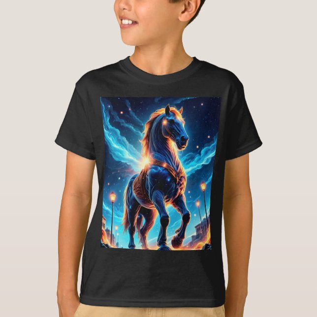 T-shirt Cheval cosmique (Devant)