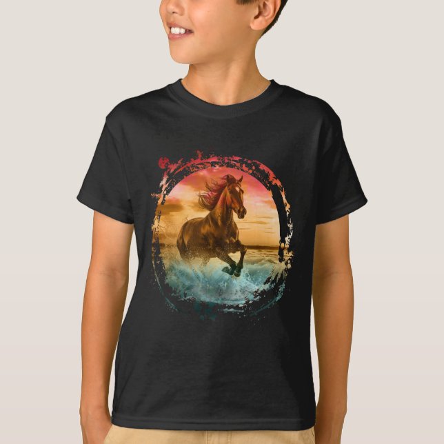 T-SHIRT CHEVAL COURANT EN SAISON (Devant)
