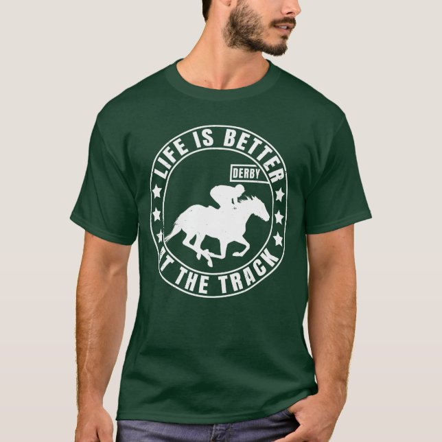 T-shirt Cheval Course Cheval Course Derby Cadeau pour Jock (Devant)