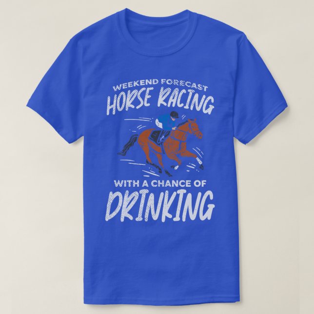 T-shirt Cheval Course équitation Boire 1 (Design devant)
