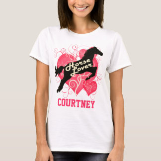 T-shirt Cheval Courtney personnalisé par amant